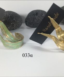 Σκουλαρίκια φύλλο ελιάς - 033α