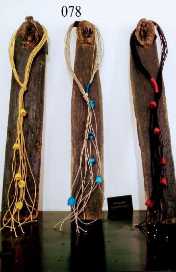 078- Κολιέ με ρεγιον κορδόνι και μαγνητικό κούμπωμα σε διάφορα χρώματα - Necklace with rayon cord and magnetic clasp in different colors