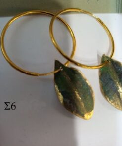 Skin leaves with green oxidation