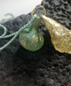 Κολιέ σύκο μπρούτζινο με πράσινη οξείδωση